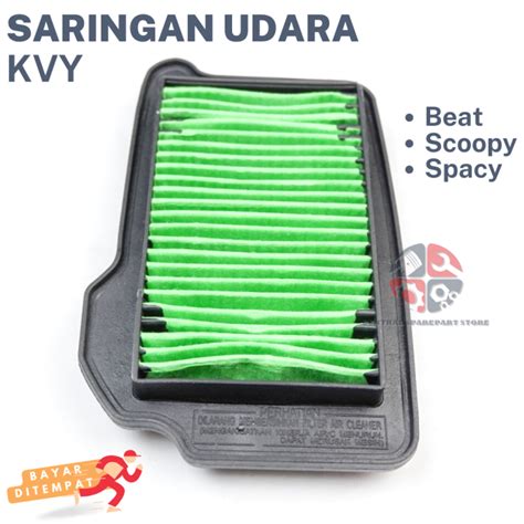 KVY SARINGAN FILTER UDARA BEAT LAMA SPACY SCOOPY SARINGAN UDARA BEAT