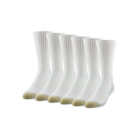 Goldtoe Edition Mens Utility Cushion Crew Socks 6 Pack