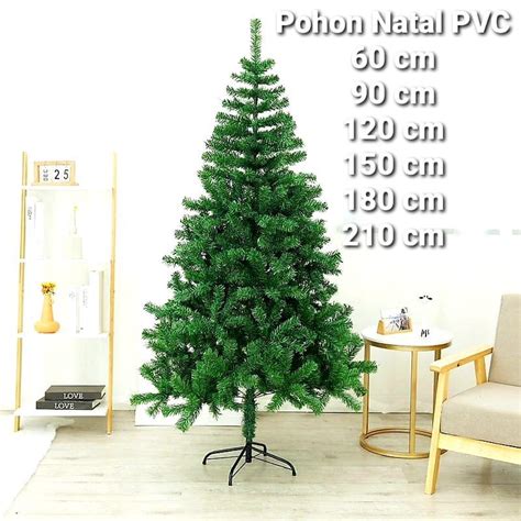 Jual Pohon Natal Import Ukuran 60 90 120 150 210 Cm Shopee Indonesia