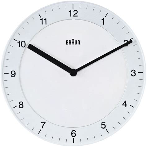 Braun Classic Wall Clock White BNC006DCFWH – Sportique