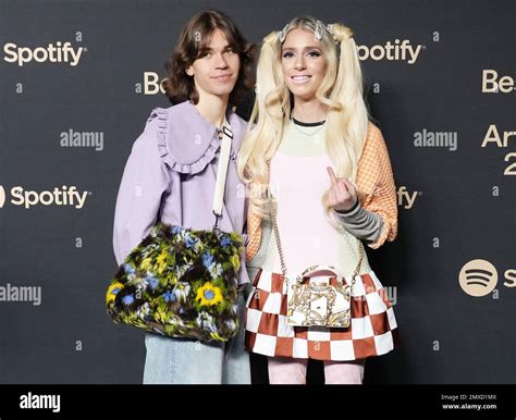 West Hollywood Ca February 2 2023 L R Jd Beck And Domi Arrives At