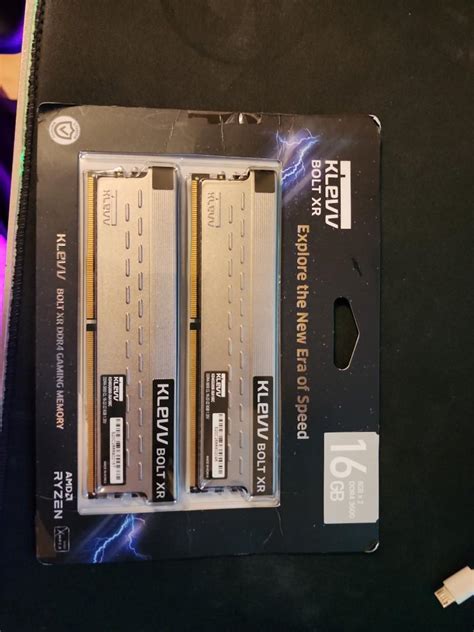 KLEVV BOLT XR 16GB 3600MHz Ram Sticks 8x2 DDR4 Computers Tech Parts