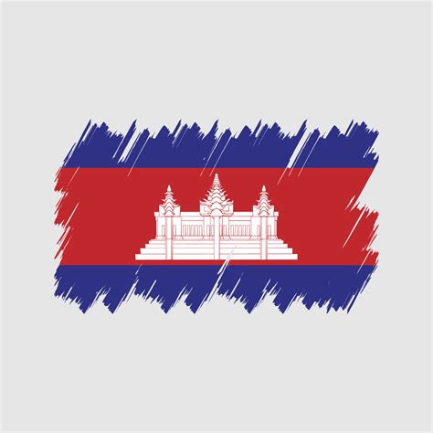 Cambodia Flag Brush Vector. National Flag 9436304 Vector Art at Vecteezy