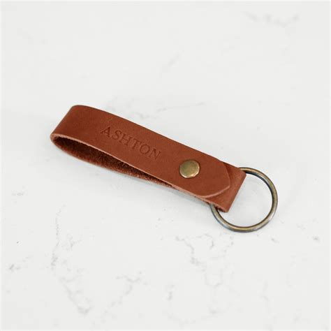 Personalized Leather Keychain Custom Leather Keychain Etsy Australia