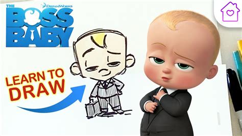 How To Draw Boss Baby Campdreamworks Draw Along Youtube