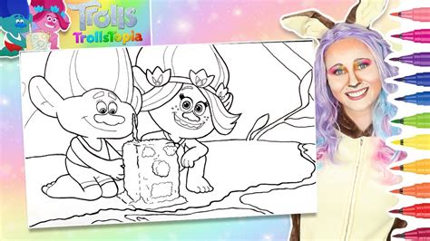 Coloring Trollstopia Poppy And Branch Surprising Gust Episode Trolls