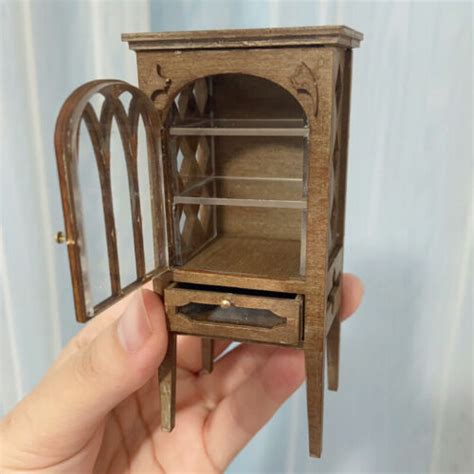 Diy 112 Scale Dollhouse Miniatures Furniture Unfinished Victoria Witch Cabinet Ebay