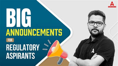 Big Announcements For Regulatory Aspirants By Veer Ashutosh Youtube