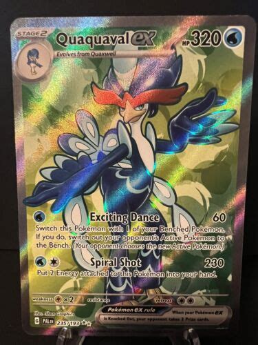 Quaquaval Ex Ultra Rare Pok Mon Tcg S V Paldea Evolved Ebay