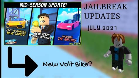 All The New Updates In Roblox Jailbreak I New Volt Bike I New Police