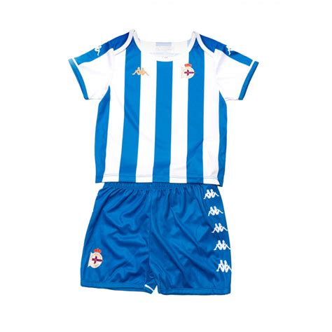 Kappa Deportivo La Coruña Baby SS Home Mini Kit 2021 22 FOOTY