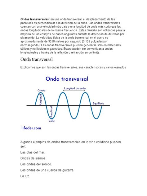 ondas transversales