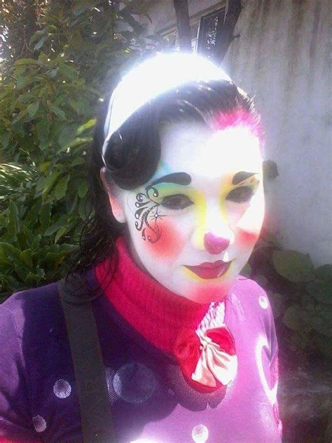 Female Clown Whiteface Clown Makeup Theatrical Face Paint Carnival