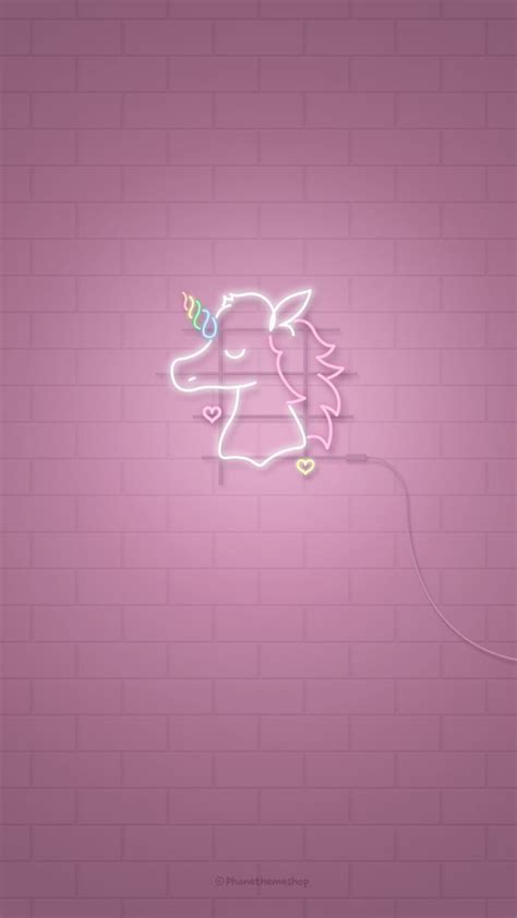 Neon Unicorn Wallpapers Wallpaper Cave