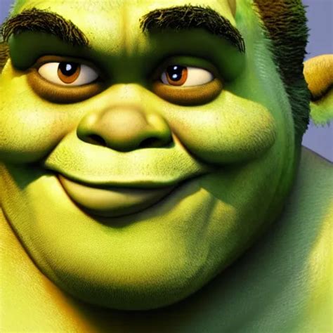 Krea Realistic Portrait Of Shrek K Trending On Artstation D Render