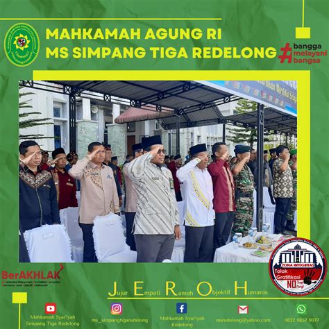 Ketua MS Simpang Tiga Redelong Ikuti UpacaraHardiknas Tahun 2023 Dan