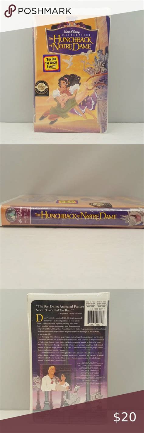 Walt Disney The Hunchback Of Notre Dame Masterpiece Vhs Sealed