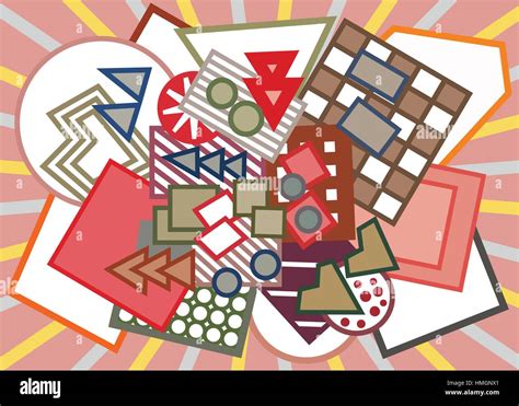 Vector Background With Abstract Geometric Shapes Stock Vector Image