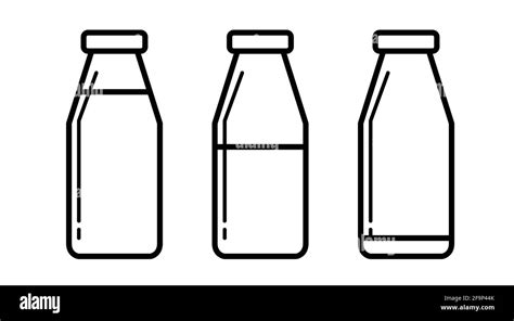 Black And White Clipart Milk Bottle