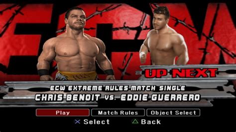 Chris Benoit Vs Eddie Guerrero Wwe Smackdown Vs Raw 2008 Plus Youtube