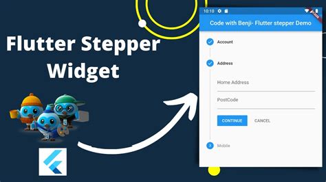 Flutter Stepper Widget Flutter Stepper Form Flutter Form Stepper