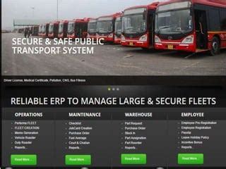 Bus Depot Management Software PPT