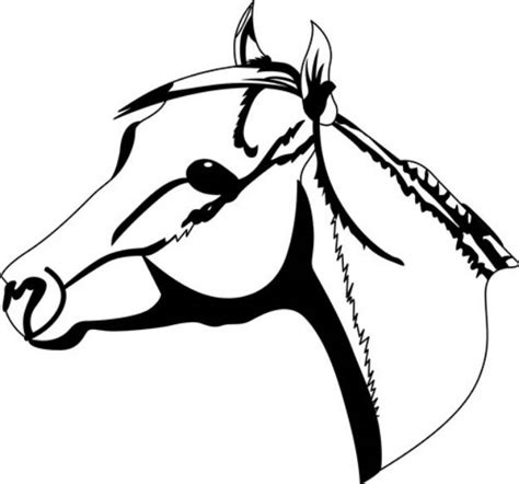 Horse Head Outline SVG File Print Art| SVG and Print Art at ...