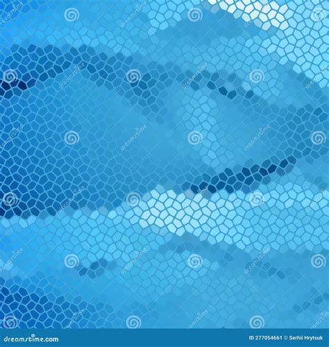 Fondo Azul En Estilo Poligonal Mosaico Guijarros Fondo Vectorial