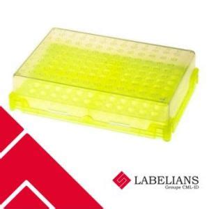 Portoir PCRACK Pour Microtubes De 0 2ml Jaune Pour 96 Microtubes