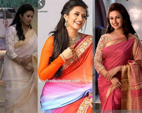 Divyanka Tripathi Ishita Saree Blouse Designs In Yeh Hai Mohabbatein