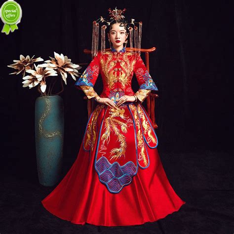 Baju Pengantin Tradisional Cina Desain Gaun Pengantin Dan Kondangan