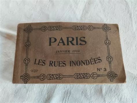 PARIS CRUE DE Janvier 1910 Les rues inondées Carnet 20 cartes