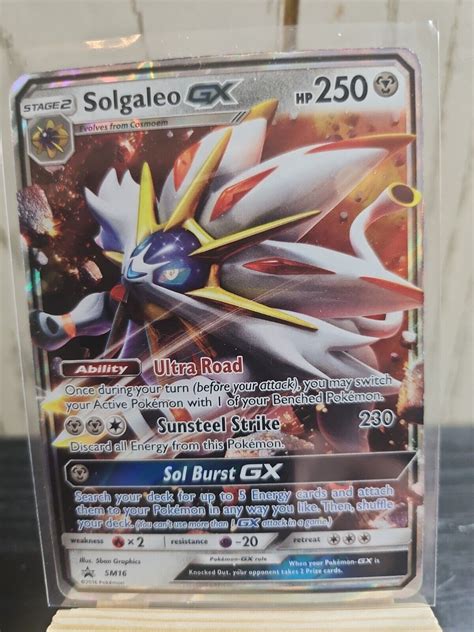 Mavin Pokémon TCG Solgaleo GX SM Black Star Promo SM16 Holo Promo