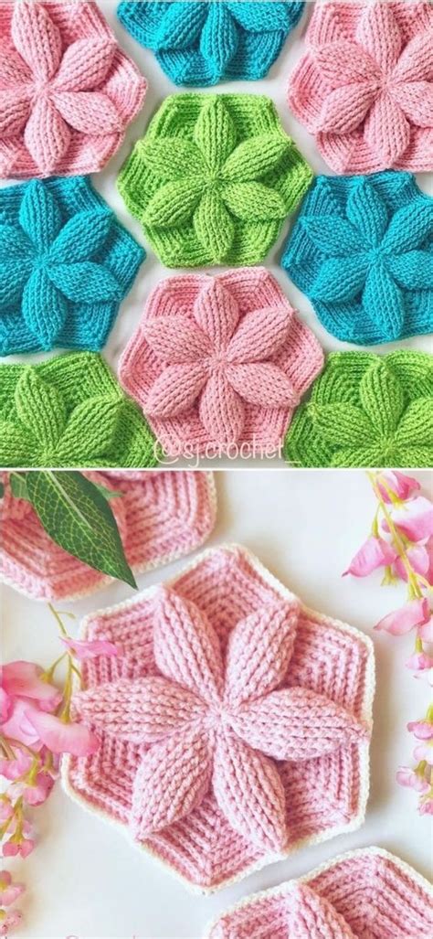 Crochet Hexagone Fleur D Vid O Et Inspirations