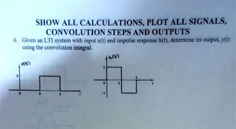 Solved Show All Calculations Plot All Signals Convolution Steps And