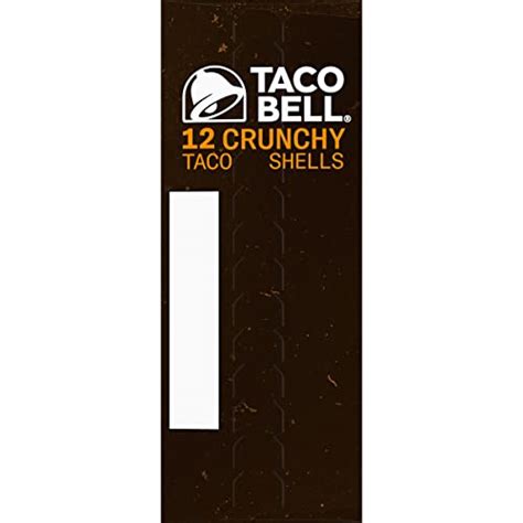 Taco Bell Mild Crunchy Seasoned Flavor Taco Shells 12 Ct Box Covrick