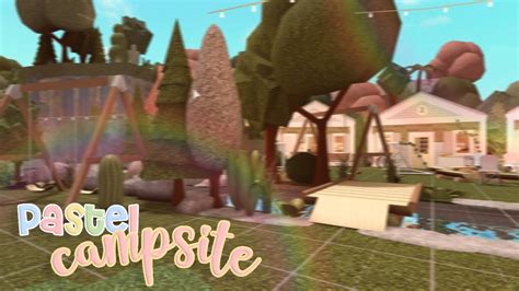 Blush Pastel Campsite Speedbuild Roblox Bloxburg YouTube