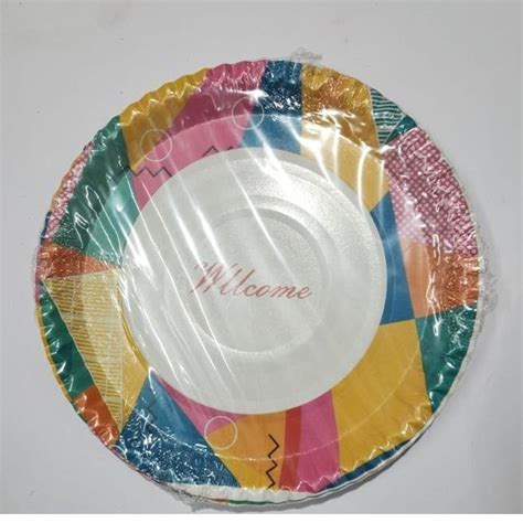 13inch Printed Paper Plate At Rs 52 Pack Printed Paper Plate In