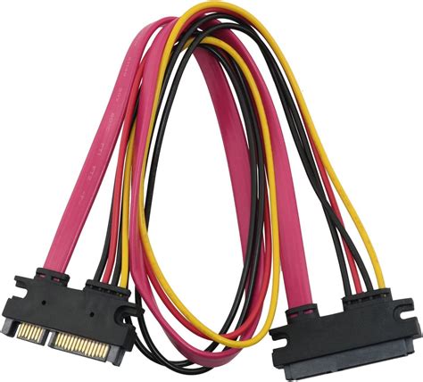 MEETOOT 22 Pin Sata Extension Cable 2Sets 50cm SATA 22 Pin 7 15 Male