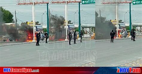 Hoy Tamaulipas Seguridad Se Incendia Patrulla De La Policia Estatal