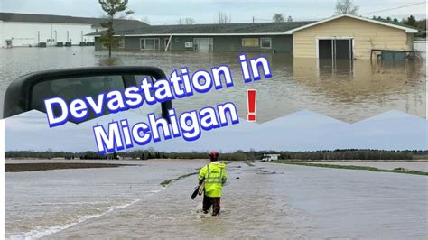 Devastation In Michigan Central Michigan Dam Breaks Causing Flooding