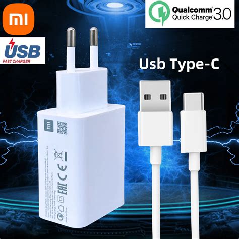 Xiaomi Cargador Original Redmi C Qc Adaptador Usb De Carga R Pida