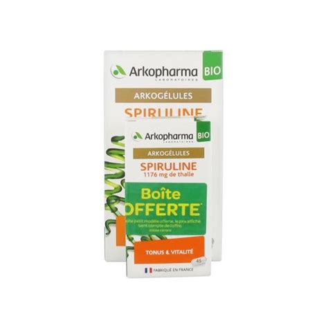 Arkopharma Arkogélules Spiruline Bio 150 45 Gélules DocMorris France