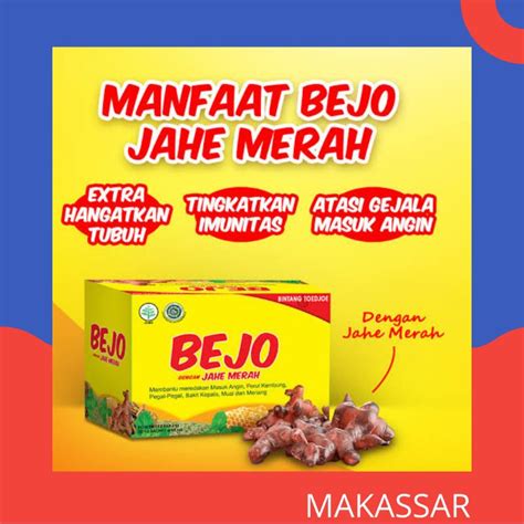 jual bejo jahe merah  sachet shopee indonesia