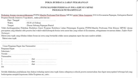 Ini Dia Contoh Berita Acara Kegiatan Atau Rapat Yang Baik Dan Benar