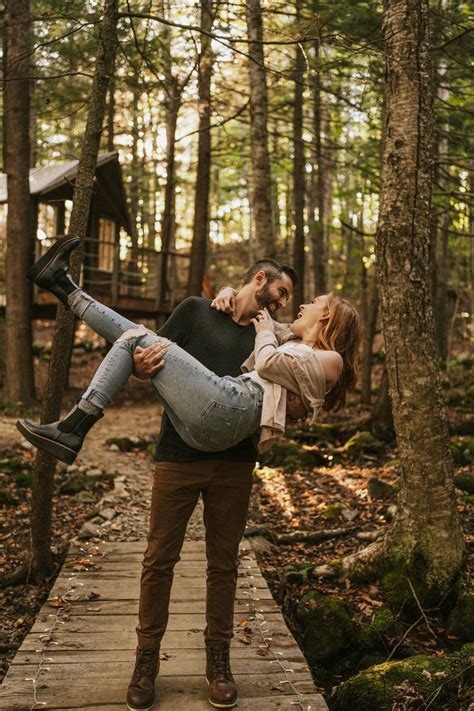 Couples Photo Session In The Woods Engagement Pictures Poses Couple Photoshoot Poses Couples