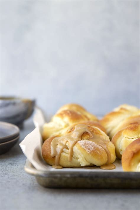 Cream Cheese Morning Buns with Coffee Glaze