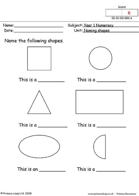 Match The Shapes With Their Names Worksheets For Kids 2 56 Off