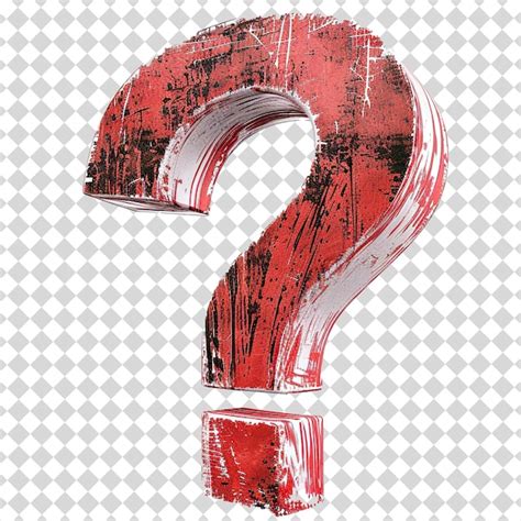 Premium PSD Question Mark Isolated On Transparent Background Psd File