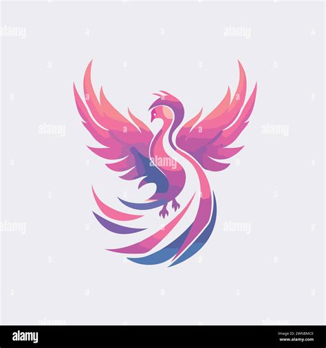 Pegasus Vector Logo Design Template Abstract Swan Symbol Stock Vector